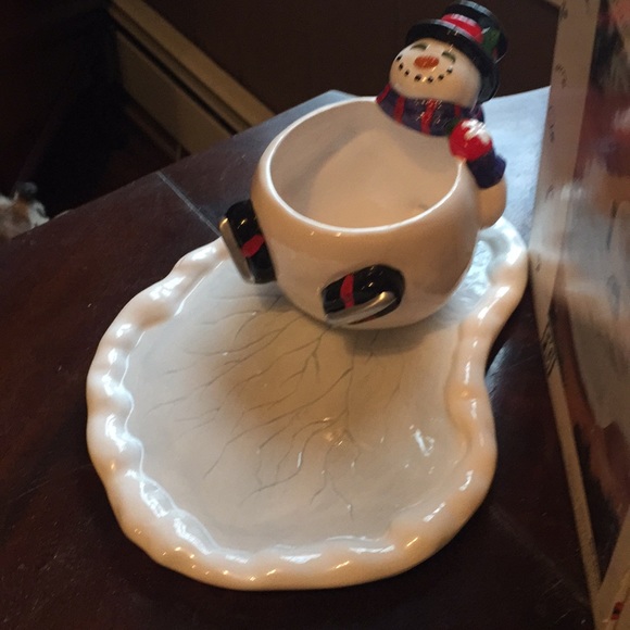 NIB Snowman ⛄️ Mug and Cookie 🍪 Plate - Picture 4 of 6